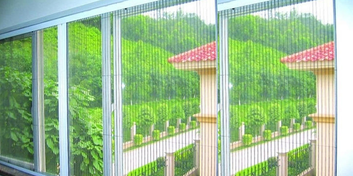 pleated net for door windows